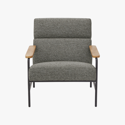 Made.com Kingston Accent Armchair, Melange Grey