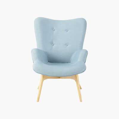 Maisons du Monde Scandinavian Blue Armchair Iceberg