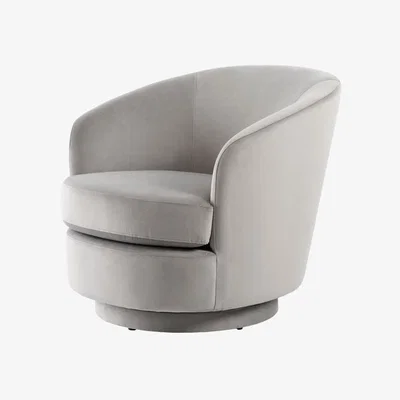 My Furniture Melville Swivel Chair - Dove Grey  