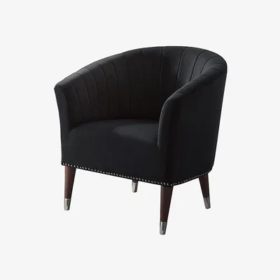 My Furniture Bellini Armchair Black Velvet