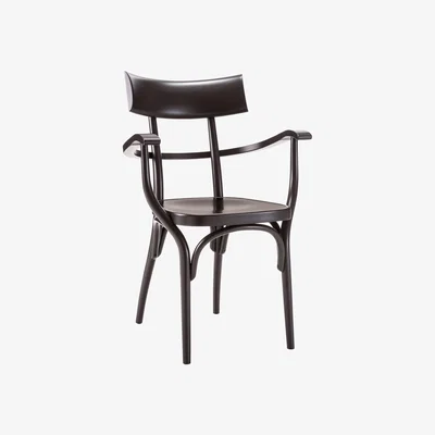 Made in Design Czech Armchair - / Wood by Wiener GTV Design Black