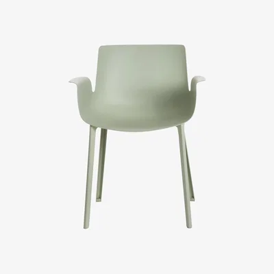 Made in Design Piuma Armchair - Plastic by Kartell Green