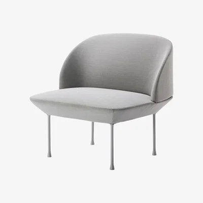 Made in Design Oslo Padded armchair by Muuto Grey