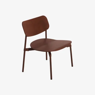 Made in Design Fromme Low armchair wood red - Petite Friture
