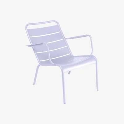 Made in Design Luxembourg Low armchair metal purple / Aluminium - Fermob