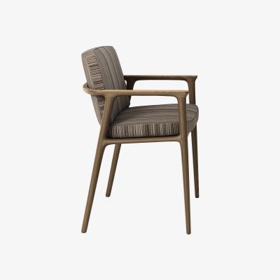 Made in Design Zio Dining Padded armchair by Moooi Brown/Natural wood