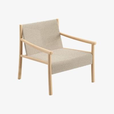 Made in Design Kata Lounge Low armchair textile beige / Recycled 3D fabric - Arper