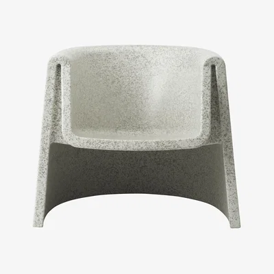 Made in Design Bit Armchair plastic material white / Recycled - Normann Copenhagen