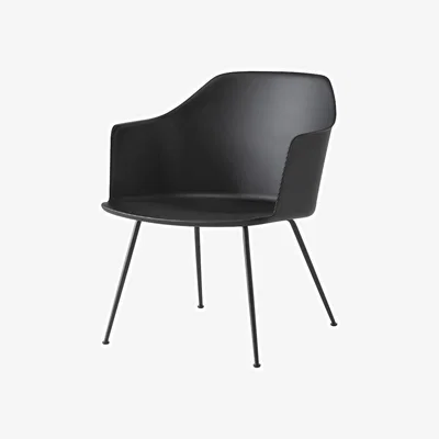 Made in Design Armchair Rely HW101 plastic material LOUNGE / Recycled plastic & steel legs - &tradition