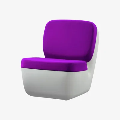 Made in Design Nimrod Low armchair by Magis White/Purple