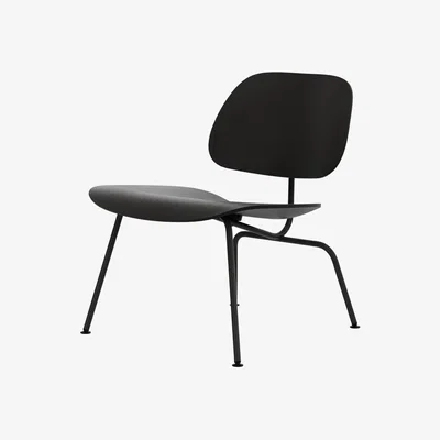 Made in Design Plywood Group LCM Low armchair wood black / Charles & Ray Eames, 1945 - Vitra