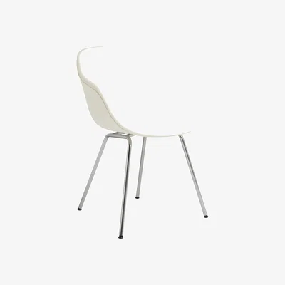 Made in Design AAC 227 Padded armchair textile white / Fabric and steel - Hay