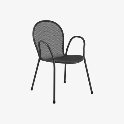 Made in Design Ronda Stackable armchair - Metal by Emu Black