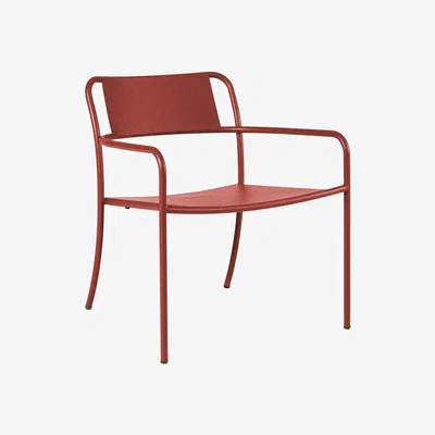 Made in Design Patio Low armchair - / Stainless steel by Tolix Red/Orange