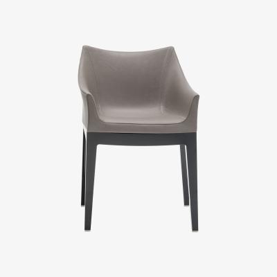 Made in Design Madame Padded armchair - Ecoleather by Kartell Grey/Beige