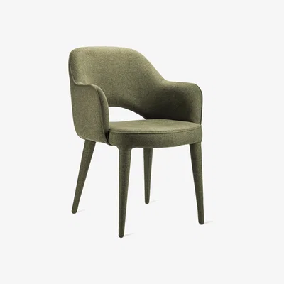 Made in Design Cosy Padded armchair - / Fabric by Pols Potten Green