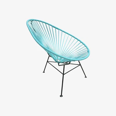 Made in Design Acapulco Low armchair by OK Design pour Sentou Edition Blue