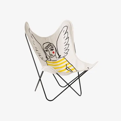 Made in Design AA by Castelbajac Armchair textile / Recycled cotton - Reissue 1938 - AIRBORNE