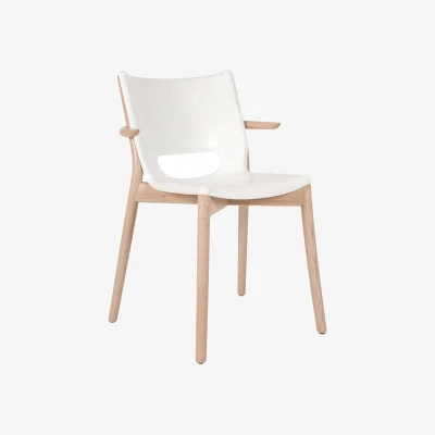Made in Design Poêle Collection Armchair metal white / By Philippe Starck - Alessi
