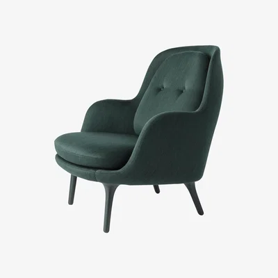 Made in Design FRI Padded armchair by Fritz Hansen Green