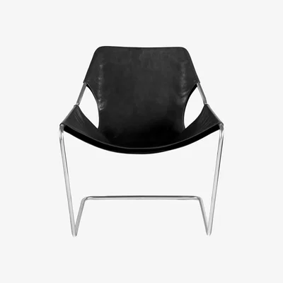 Made in Design Paulistano Armchair - Stainless steel by Objekto Black