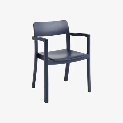 Made in Design Pastis Armchair wood blue / Wood - Hay