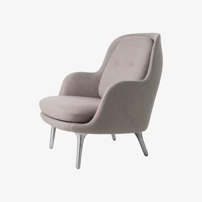Made in Design FRI Padded armchair by Fritz Hansen Pink