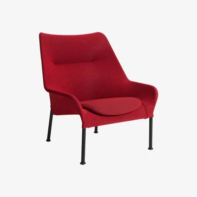 Made in Design O2 Lounge armchair textile red - Hay