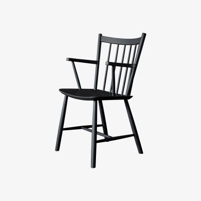 Made in Design J42 Armchair - / Wood by Hay Black