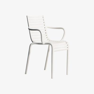 Made in Design Pip-e Stackable armchair - Plastic by Driade White