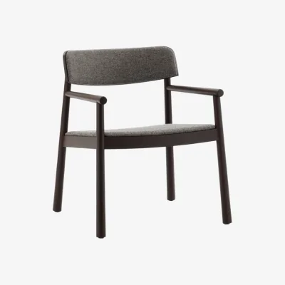 Made in Design Timb Padded low armchair textile grey - Normann Copenhagen