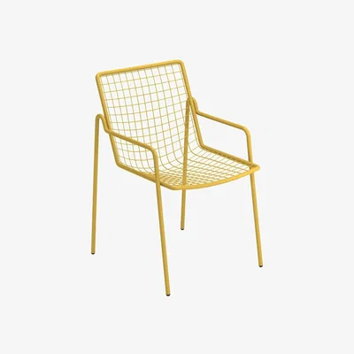 Made in Design Rio R50 Stackable armchair - / Metal by Emu Yellow