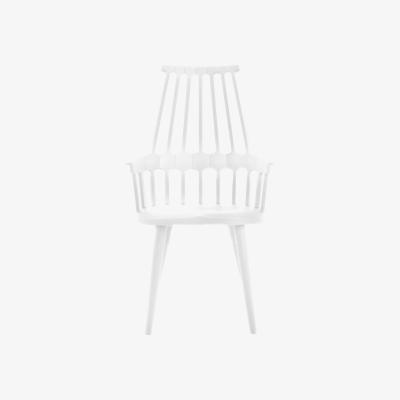 Made in Design Comback Armchair - Polycarbonate & wood legs by Kartell White