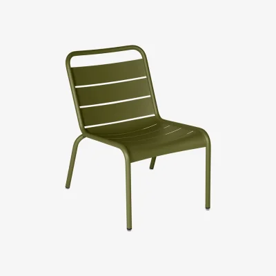 Made in Design Luxembourg Lounge chair metal green / Low seat - Fermob