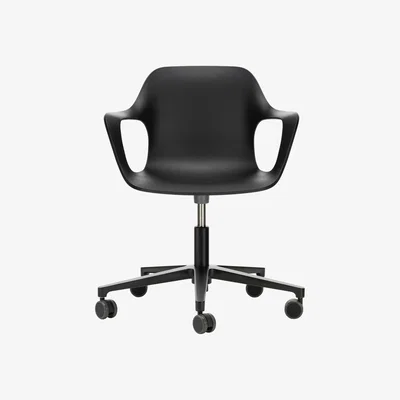 Made in Design Armchair on casters HAL RE Armchair Studio plastic material / Recycled - Vitra