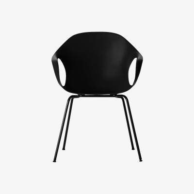 Made in Design Elephant Armchair - Plastic shell & metal legs by Kristalia Black