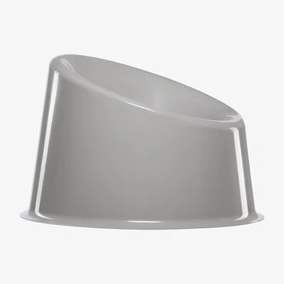 Made in Design Panto Pop Low armchair - / Verner Panton (1969) by Verpan Grey