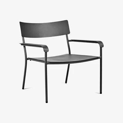 Made in Design August Low armchair - / Aluminium by Serax Black