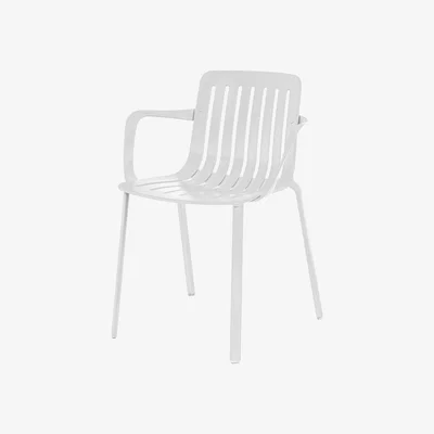 Made in Design Plato Stackable armchair - / Aluminium by Magis White