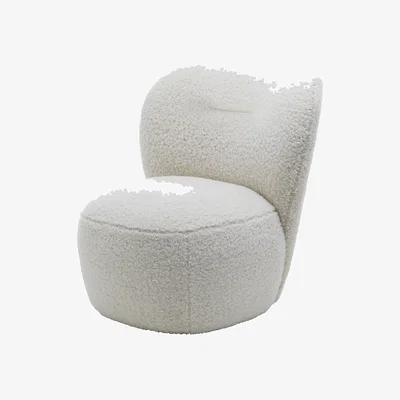 Made in Design Loll 07 Padded armchair textile white - Gervasoni