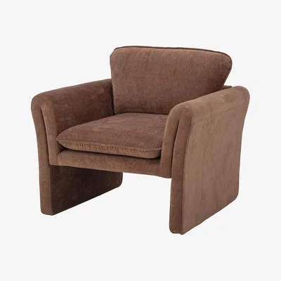 Made in Design Paseo Padded armchair - / Fabric by Bloomingville Brown