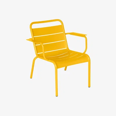 Made in Design Luxembourg Lounge armchair - / Low seat by Fermob Yellow