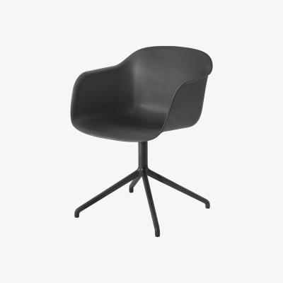 Made in Design Fiber Swivel armchair by Muuto Black