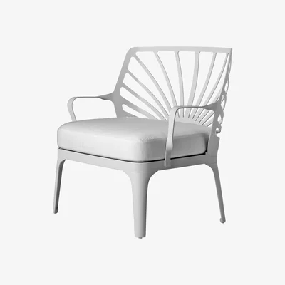 Made in Design Sunrise Low armchair by Driade White