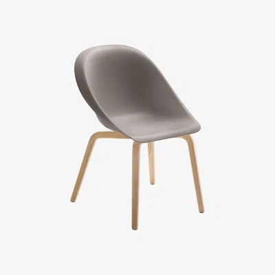 Made in Design Hoop Armchair - Wood legs by B-LINE Grey/Beige/Natural wood