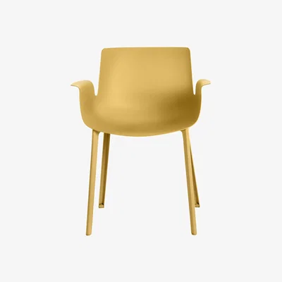 Made in Design Piuma Armchair - Plastic by Kartell Yellow