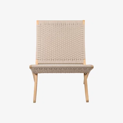 Made in Design Lounge armchair MG501 - Cuba Chair textile / Morten Gøttler, 1997 - Foldable / Cotton cord