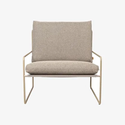 Made in Design Desert Dolce Padded armchair textile beige - Ferm Living