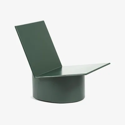 Made in Design Valérie Low armchair - / Steel by Serax Green