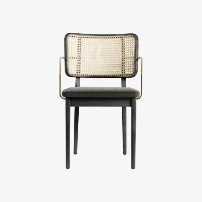 Made in Design Cannage Bridge armchair - / Fabric by RED Edition Black